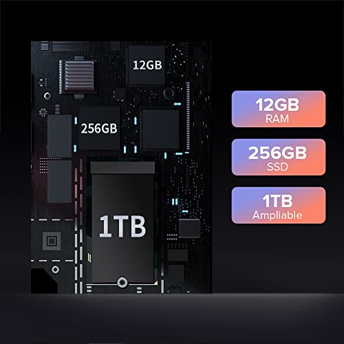 Laptop 14 Zoll, TECLAST F7 Plus Notebook, 12GB RAM 256GB SSD, Quad Core, Intel N4100, Beleuchtete Tastatur, 1920x1080… – Bild 5