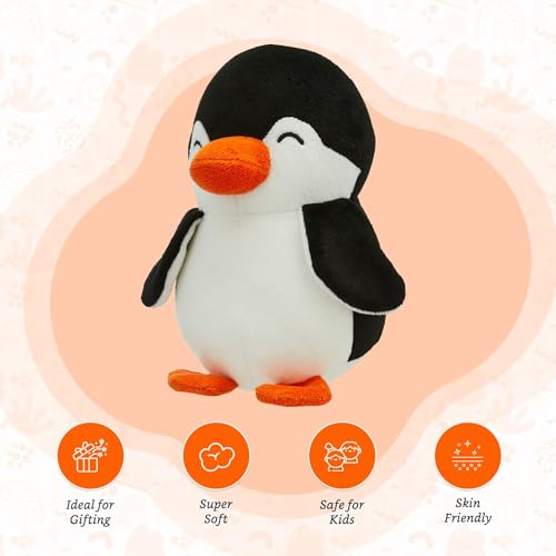 Image of Babique Penguin Stuffed Plush Animal | Teddy Bear Soft Toy |Ideal for Birthdays & Special Occasions Girls /Boys, Baby Kids (17Cm)