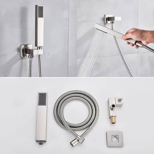 Douche encastrée connectée à affichage de température et double jet - 7