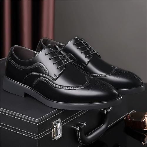 Men's Lace-Up Soft Sole Casual Oxford Shoes Breathable Business Formal Leather Sneakers Wedding Footwear2
