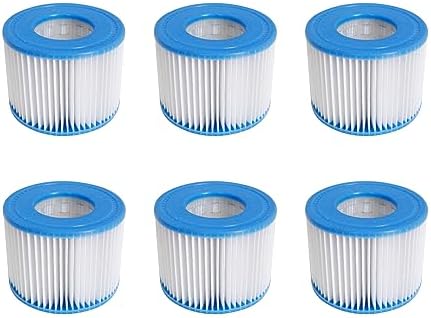 Volca Spares Hot Tub Filter Cartridge Size VI for Bestway, Lay-Z-Spa, Coleman SaluSpa 90352E 58323, 6 Pack