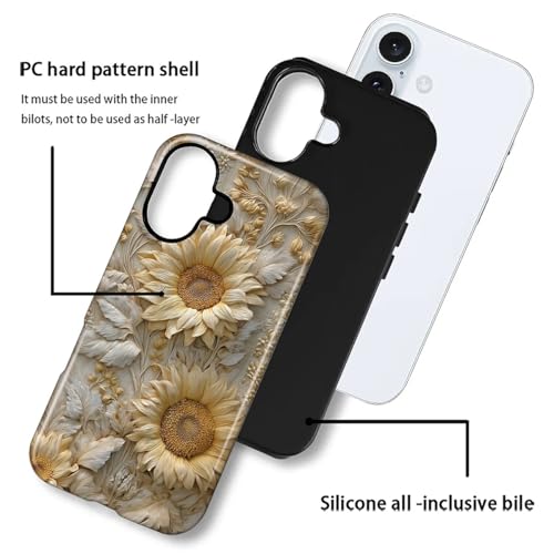 Coque iPhone 16 Plus protection durable double couche en silicone rigide - 4
