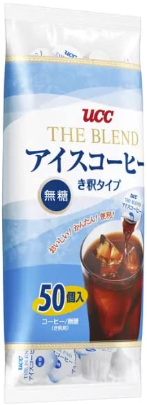 Amazon.co.jp: UCC ブレンドアイスコーヒー 無糖 50個入り 希釈タイプ