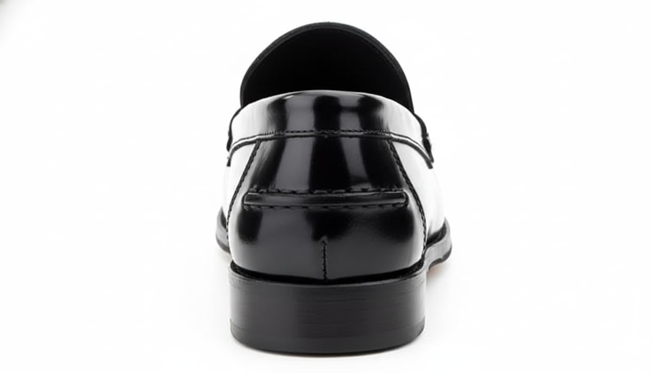 Mocasines Hombre de Vestir Estilo Castellano sin Cordones | Diseño elegante con antifaz, costura mocasín, puntera redondeada, suela plana y tacón bajo para looks formales y casuales