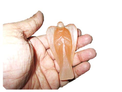 Jet New Orange Selenite 2 Inch Angel Gemstone Healing Chakra Balancing Genuine IMAGE IS JUST A REFERENCE