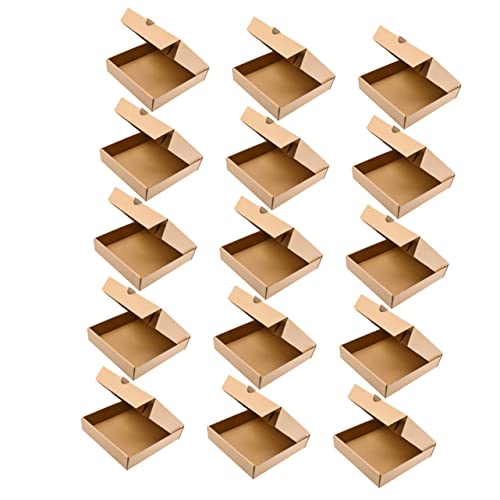 STOBAZA Pizza Paper Boxes 15 Pack Takeout Container for Restaurant and Home Storage