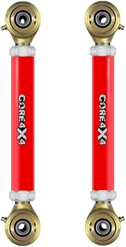 CORE 4X4-2pc Tow Series Front Upper Adjustable Control Arms - Compatible with Dodge Ram 1500 00-02 Red