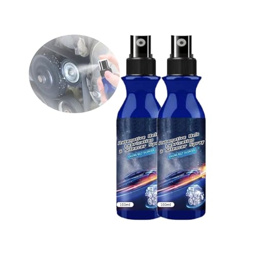 Automotive Belt Lubrication & Silencer Spray, Belt Dressing, Belt Dressing Spray Automotive, Belt Noise Lubrication Protection Spray, Automotive Belt Lubrication & Damper Spray (2PCS)