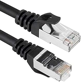 High Grade - Shielded Network Ethernet CAT6a Cable - Backward Compatible - Up to 600MHz bandwidth - Moulded Snaggles RJ45 Connectors  For Hubs, Routers, Console and more - Length: 9.8ft / 3m
