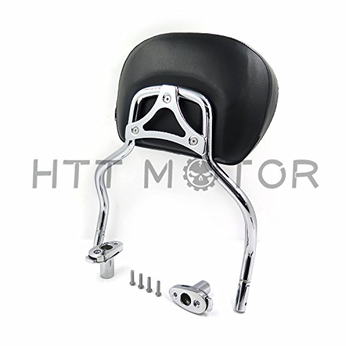 HTTMT MT501-007+T- Chrome Detachable SissyBar Pad Backrest Compatible with Harley FLRT Freewheeler 2015-2020 - Thumbnail 6