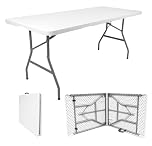 Royalford 6ft Heavy Duty Folding Table - Portable & Compact Foldable Table - Ideal Folding Table for Picnic, Catering, Garden, Camping Table, Pasting, Crafting, Party, BBQ Market