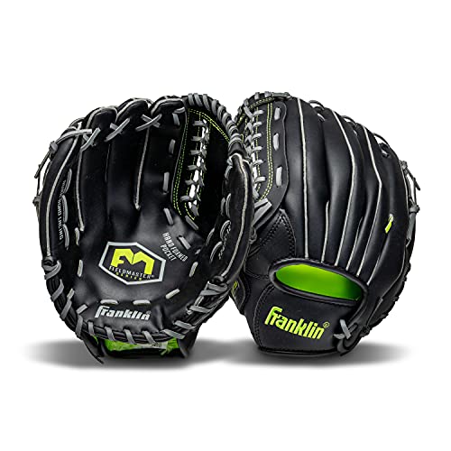 Franklin Sports Baseball And Softball Glove - Field Master - Baseball And Softball Mitt Black, 12.0" #TOP5