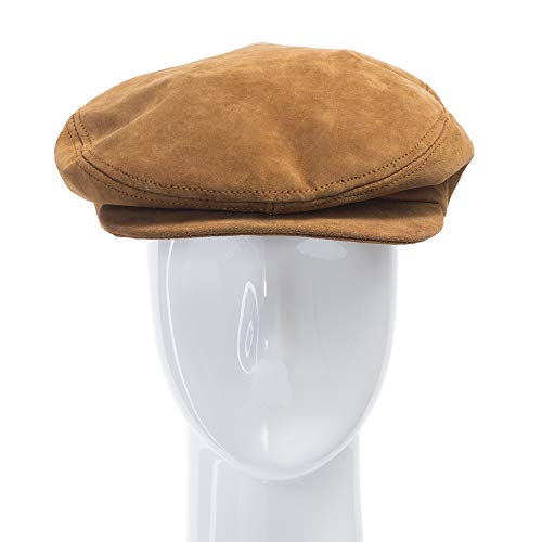 Ultrafino Roadmaster Driving Classic Suede Unique Ivy Caps Hat Hickory 7 3/8 #TOP1
