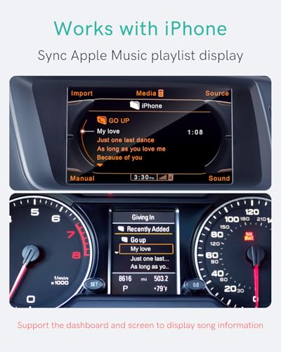 Image of Bluetooth Adapter for Audi MMI 3G /3G+,Volkswagen, AMI Music Receiver | Supports Audi Concert & Symphony, aptX HD Audio, Track Display, OEM Steering Wheel Control, Compatible with iOS & Android