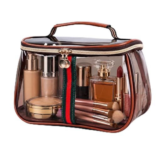 Cozomga Retro Vanity Makeup Bag – Large Clear Cosmetic
