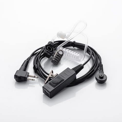 Auricular walkie talkie contra interferencias con tubo acústico de poliuretano