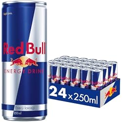 Red Bull Enerji İçeceği, 250 ML (24'Lü Paket, 24 x 250 ML), Enerji, Kutu