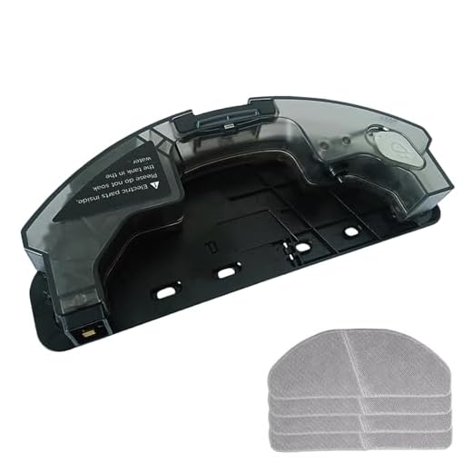 Tanque de água de controle elétrico compatível com robô aspirador de pó Midea M7 Max/M7 Pro/S8, peças de reposição para tanque de água, acessórios de tanque de água, esfregão 4 peças