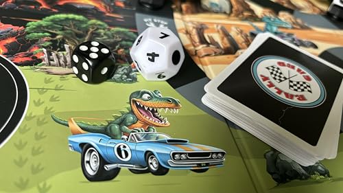 Dinosaur Rally Juego de Mesa de Dados y Cartas para Niños miniatura 5