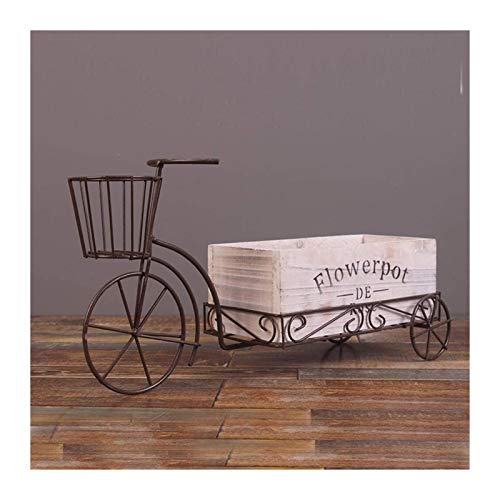 WQQLQX Statue Statuen Ornamente Skulpturen idyllische Eisen Dreirad...