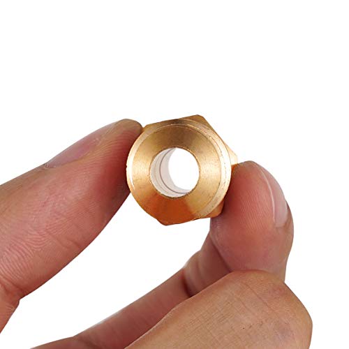 Breezliy 3/8 Inch Male Flare X 3/8 Inch Male Flare Connector Gas Adapter Union Brasstube Coupler Pipe Flare Fitting (2Pcs) #TOP5