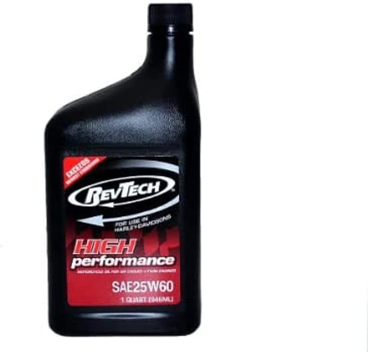 Amazon | REVTECH OIL(レブテックオイル) ハーレー専用エンジンオイル 25W60 946ml=1クオート CC35048 ...