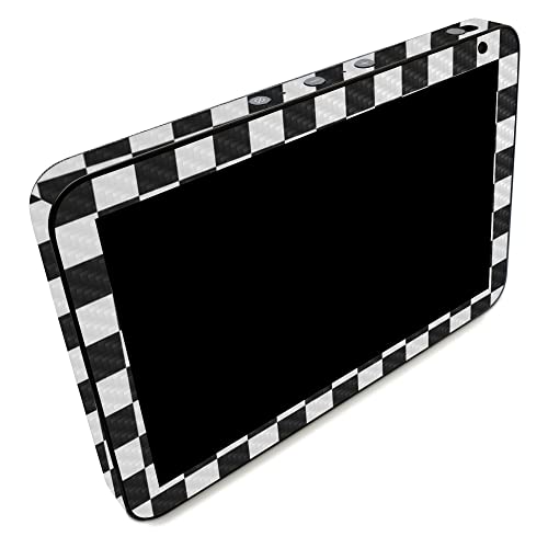 Image of MightySkins Carbon Fiber Skin Compatible with Amazon Echo Show 8 (Gen 2) - Check | Protective, Durable Textured Carbon Fiber Finish | Easy to Apply | Made in The USA