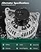 SCITOO Alternator Fits for Honda for Accord 2018-2022, for Civic 2018-2023, for CR-V 2017-2022, L4 1.5L 1497CC - 12V 135Amp High-output CW 7-Groove Pulley, 21238 104211-4340 311005PAA01 CSP71