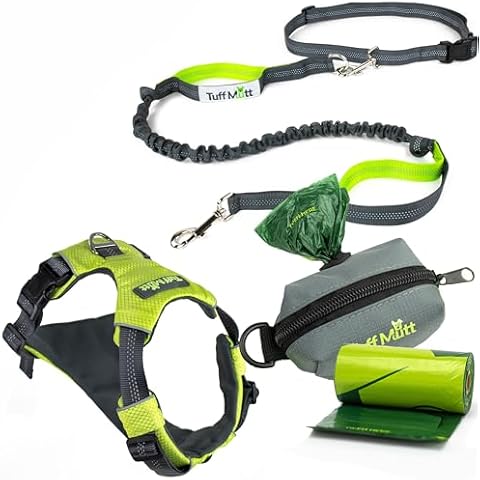 Running Dog Leash Medium Dog Harness Poop Bag Holder Cover