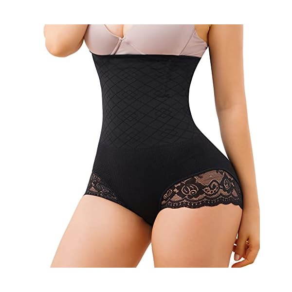 GAODI-Nebility-Women-Body-Shaper-Butt-Lifter-Hi-Waist-Panty-Seamless-Waist-Trainer-Tummy-Control-Shapewear Nebility Women Body Shaper Butt Lifter Hi-Waist Panty Seamless Waist Trainer Tummy Control Shapewear (XL/2XL, Black)