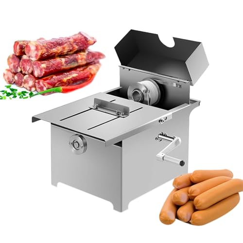 Máquina manual de atado de salchichas, herramienta de nudo de acero inoxidable para salchichas ahumadas caseras, perros calientes y salchichas salchichas