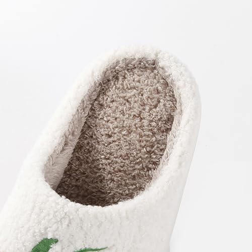 Image of Halloween Pumpkin Slippers for Womens Mens Plush Warm Spooky Lantern Pumpkin Slippers House Shoes