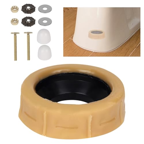 11uds Extra Grueso Anillo Cera Inodoro Reemplazo Kit, Anillo Cera WC con Pernos Arandelas Tuercas Cabezas de Perno y Juntas para 7,62cm y 10,16cm Mangueras Drenaje