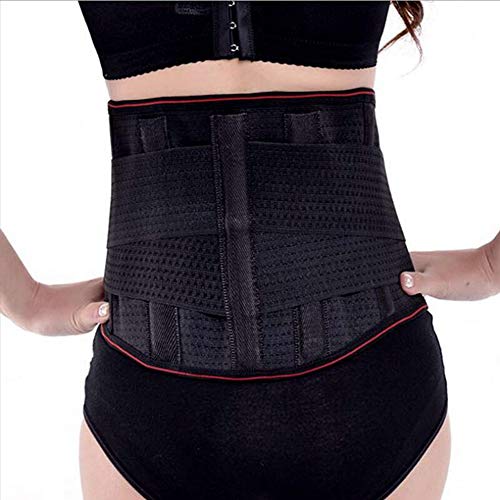 ZFF Soporte Lumbar Cinturón Postura Corrector Apoyo con Retirable Plato De Aluminio Y...