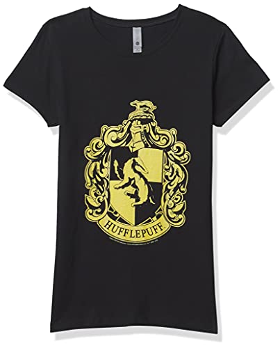 Harry Potter Simple Hufflepuff Girl's Solid Crew Tee