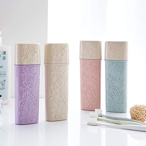 Healifty 1 pç caixa de pasta de dente portátil para viagem escova de dentes para a família de negóci