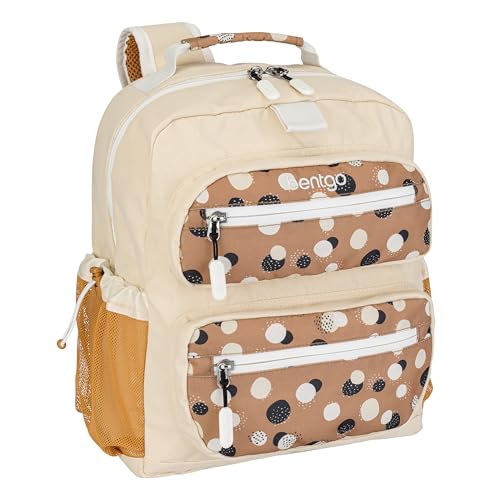 Image of Bentgo Kids Backpack (Whimsy & Wonder Collection) - Lightweight 14'' for School, Travel & Daycare - Ideal for Kids 4+, Durable & Water-Resistant, Roomy Interior, Loop for Lunch Bag (Spots & Dots)