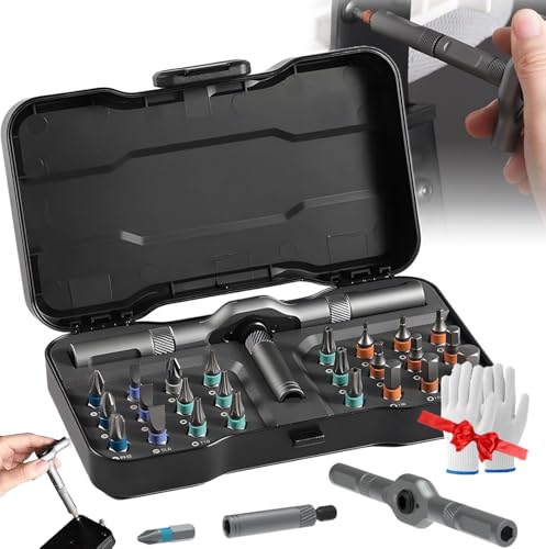 Stellaya Ratchet, Preliminark Screwdriver, Ailsion Ratchet 24-in-1 Screwdriver Set, Magnetic