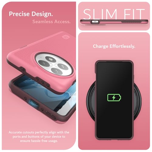 Image of TUDIA [MergeGrip Designed for OnePlus 13 Back Cover 5G (2025) - [Military Grade Drop Tested] Dual Layer Shockproof Slim Heavy Duty Tough Phone Case - Smokey Pink