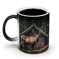 Premium Quality Ceramic Construction: Crafted from high-grade, reliable ceramic material, this Mountain Cabin Moose coffee cup is durable and safe for your beverages. The mug features a comfortable handle and a thickened non-slip base, ensuring a stu...
