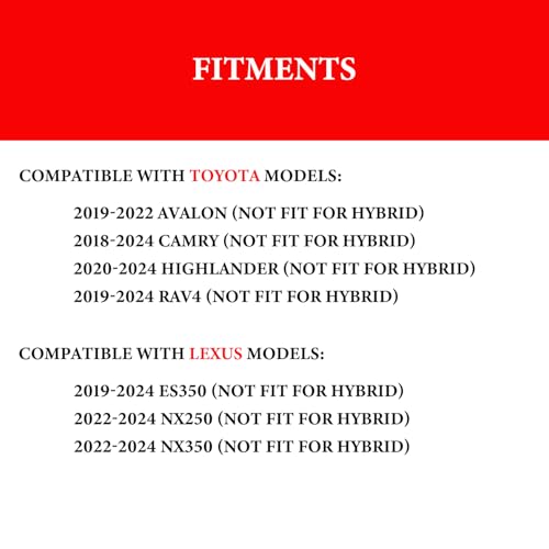 Engine Air Filter Compatible with Toyota 2018-2024 Camry, 2019-2024 RAV4, 2019-2022 Avalon, 2020-2024 Highlander, 2019-2024 ES350, 2022-2024 NX250 Vehicle Air Filter Replacement OE CA12377 17801-25020 by Apeixoto - Image 3