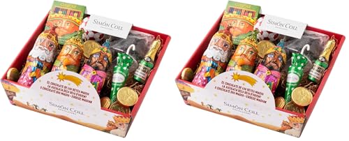 Cesta de Chocolatinas Surtidas, Regalo para Día de Reyes Magos, 191g | Simón Coll (Paquete de 2)