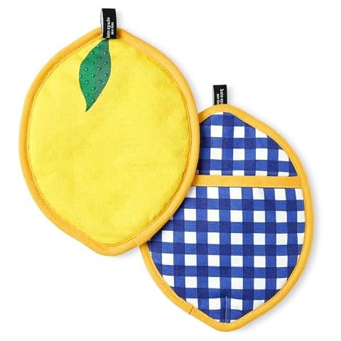 Kate Spade New York Lemon Party Pot Holders Set Cover