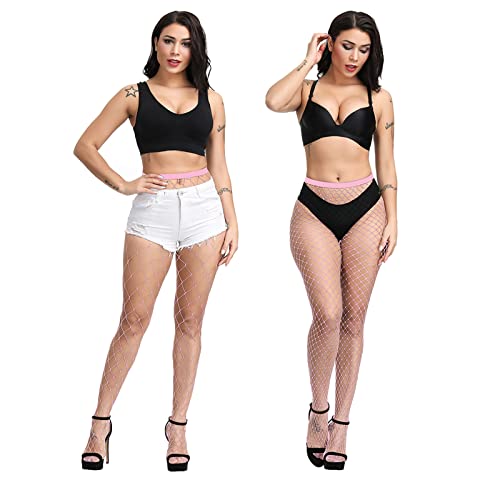 Image of EVERSWE High Waist Fishnet Tights, Thigh High Suspender Stockings