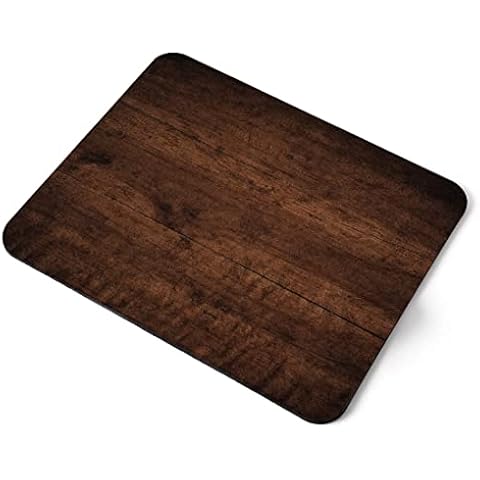 Old Grunge Dark Wood Mouse Mat Cover