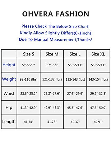 image for Ohvera Women's Elastic Waist Cargo Pants Jogger Trousers with Pockets 