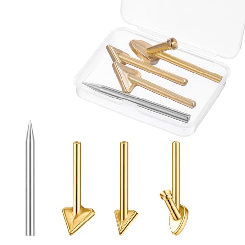 4PCS Copper Plastic Welding Tips Plastic Welder Tips Soldering Iron Tip Soldering Tip for Repair Bumper Dashboard Kayak And More