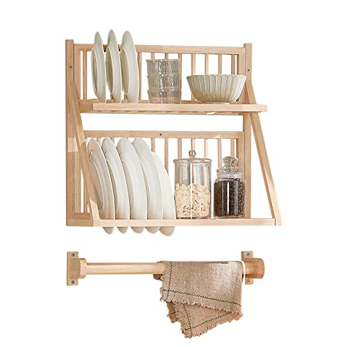 Escurreplatos De Pared Madera