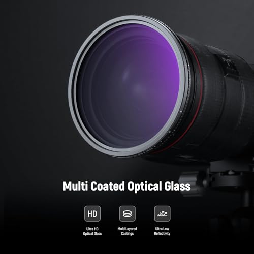 Filtro ND variable 77mm de densidad neutra regulable para objetivos fotográficos 6