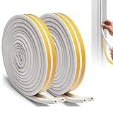 Burlete para Puerta, 20M Tira de Sello para Puerta, Burletes para Ventanas Autoadhesivos, Sellador de Puertas Impermeables,...